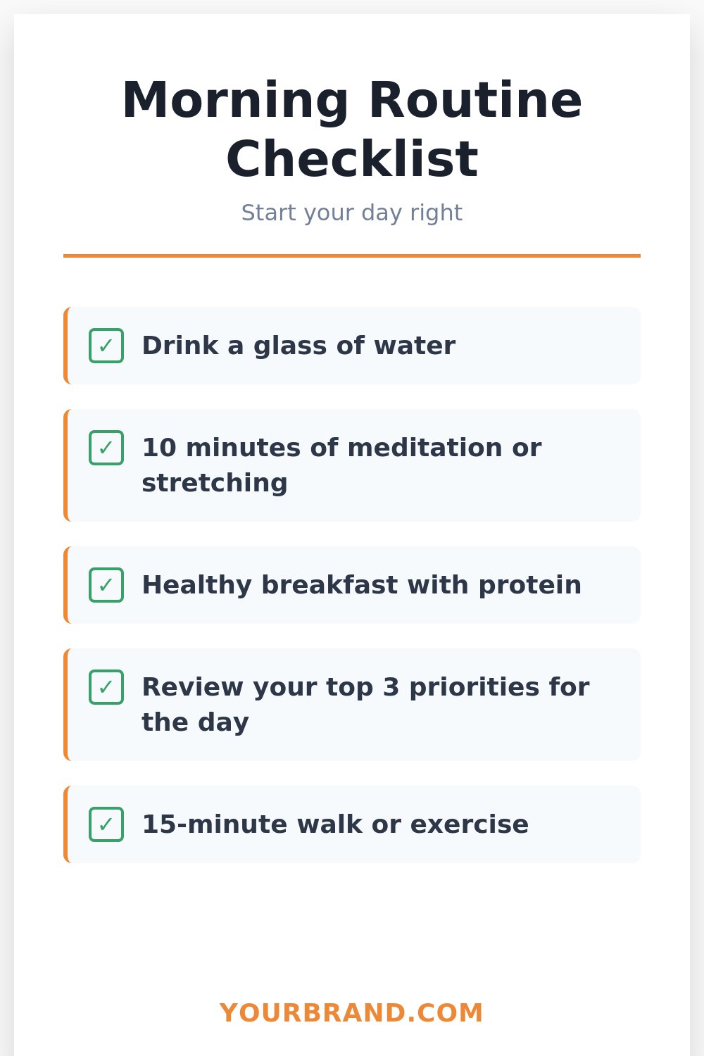 Checklist Pinterest pin template