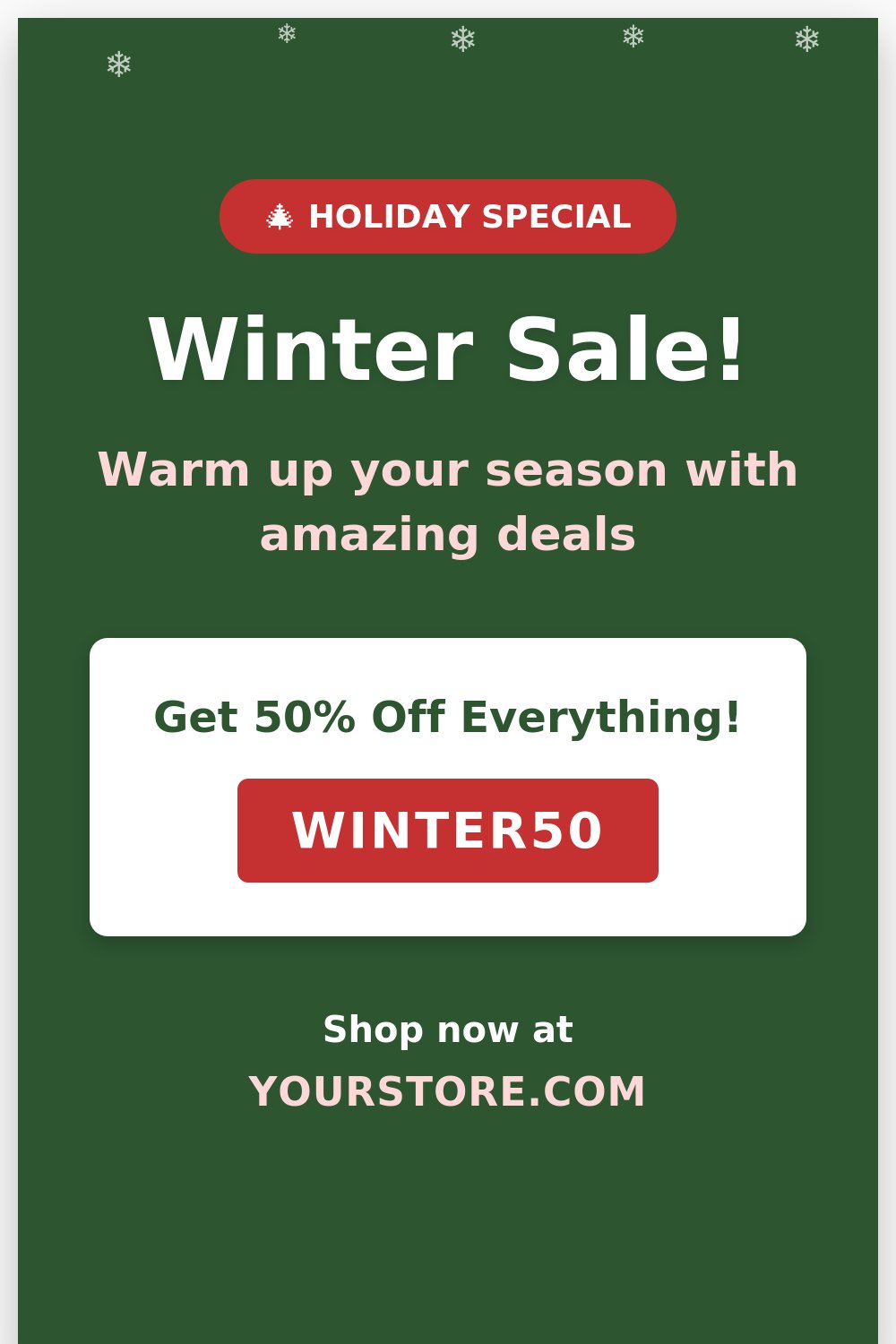 Seasonal Pinterest pin template
